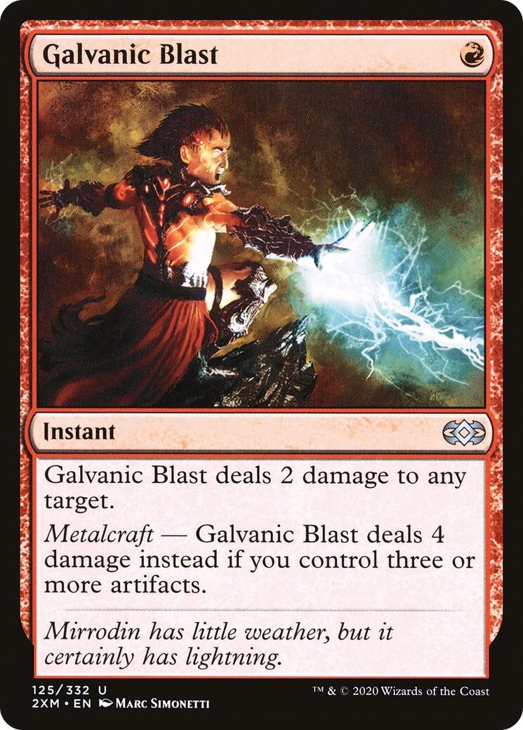 Image for Galvanic Blast (125) (Double Masters) - Magic: The Gathering