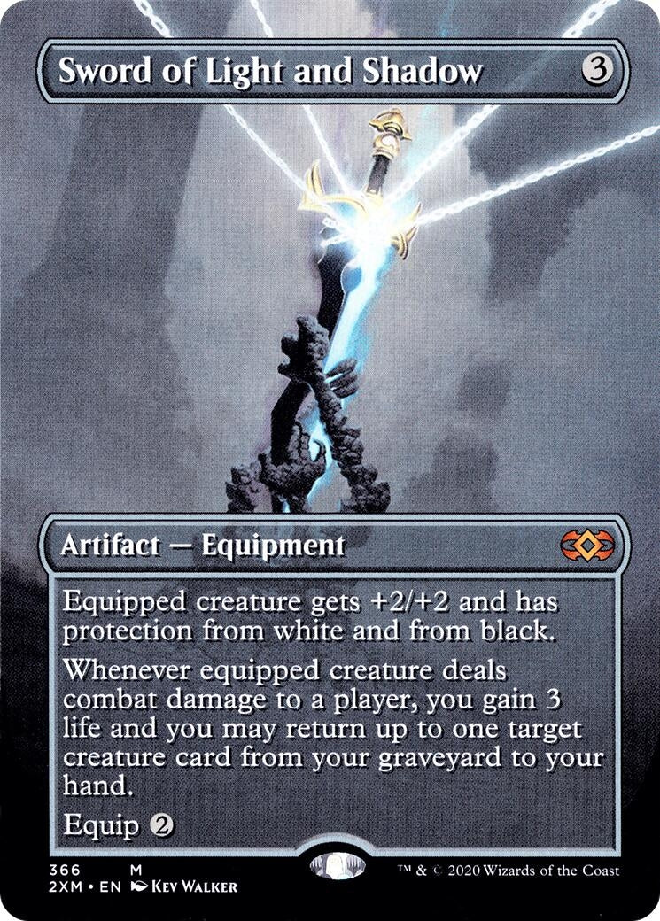 Image for Sword of Light and Shadow (Borderless) (366) (Double Masters) - Magic: The Gathering