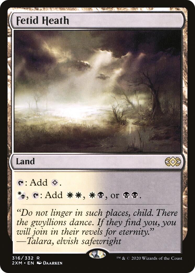 Image for Fetid Heath (316) (Double Masters) - Magic: The Gathering