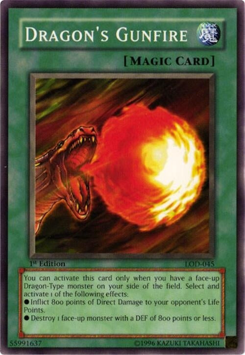Image for Dragon's Gunfire (LOD-045) (Legacy of Darkness) - YuGiOh