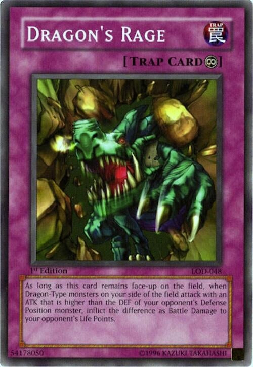 Image for Dragon's Rage (LOD-048) (Legacy of Darkness) - YuGiOh