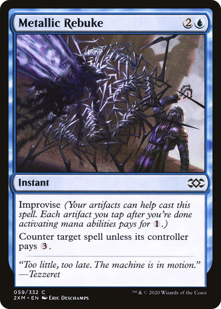 Image for Metallic Rebuke (59) (Double Masters) - Magic: The Gathering