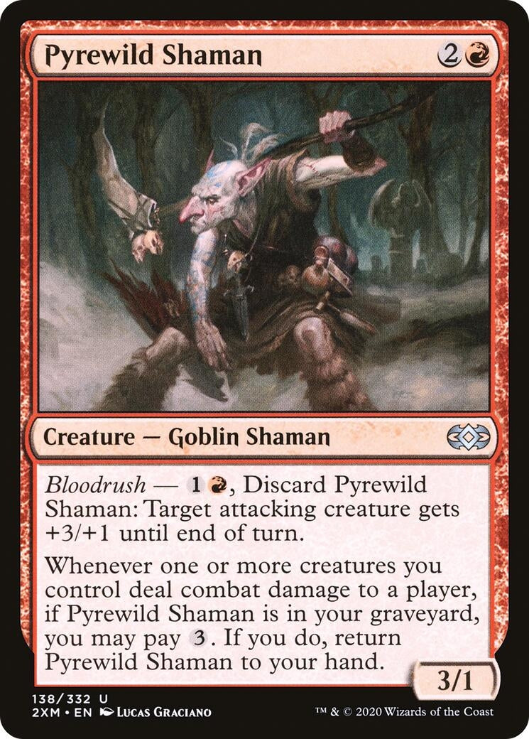 Image for Pyrewild Shaman (138) (Double Masters) - Magic: The Gathering