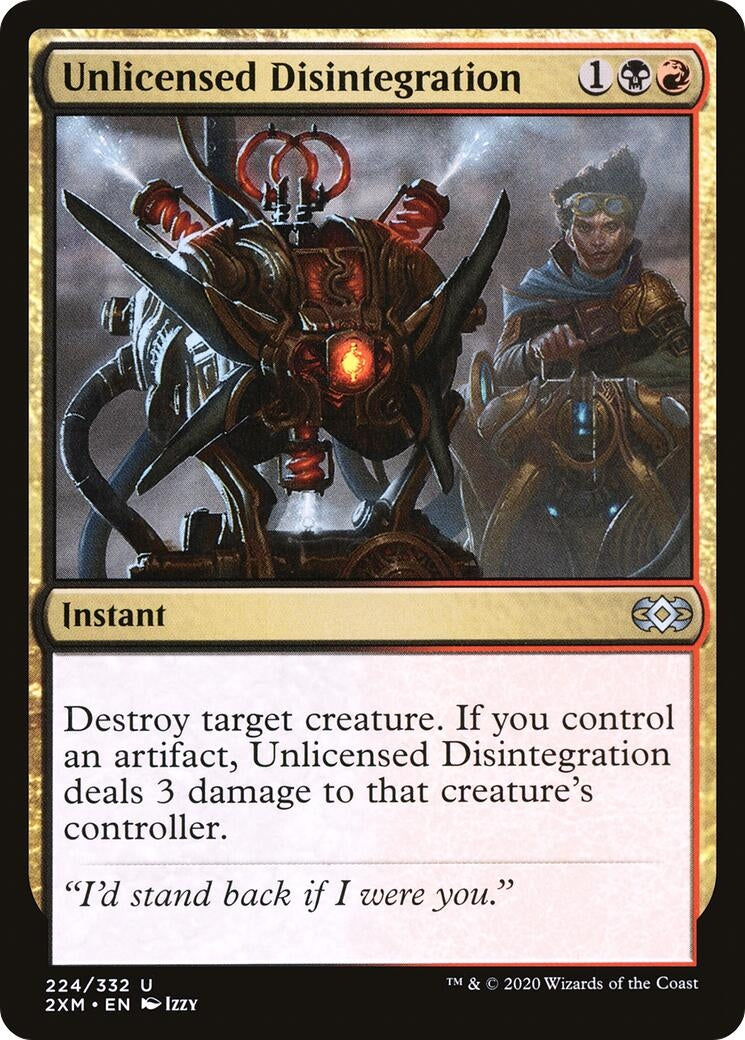 Image for Unlicensed Disintegration (224) (Double Masters) - Magic: The Gathering