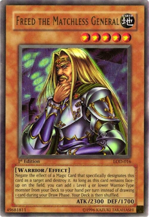 Image for Freed the Matchless General (LOD-016) (Legacy of Darkness) - YuGiOh