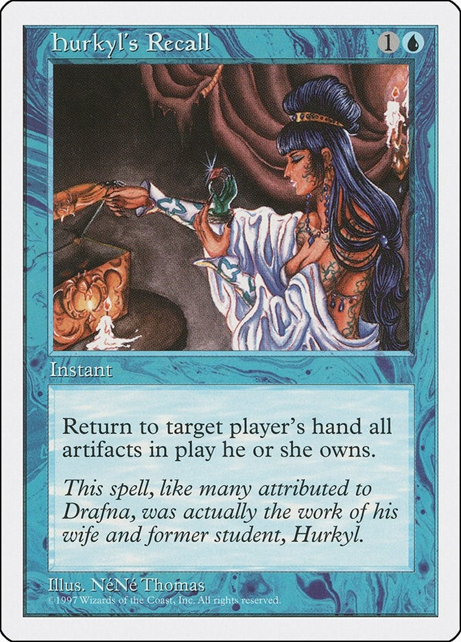 Image for Hurkyl's Recall (Fifth Edition) - Magic: The Gathering