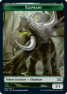Image for Elephant // Wurm (029) Double-Sided Token (14 // 29) (Double Masters) - Magic: The Gathering