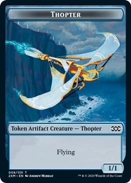 Image for Thopter (008) // Wurm (030) Double-Sided Token (8 // 30) (Double Masters) - Magic: The Gathering