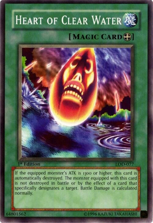 Image for Heart of Clear Water (LOD-077) (Legacy of Darkness) - YuGiOh