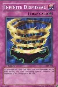 Image for Infinite Dismissal (PSV-072) (Pharaoh's Servant) (PSV) - YuGiOh