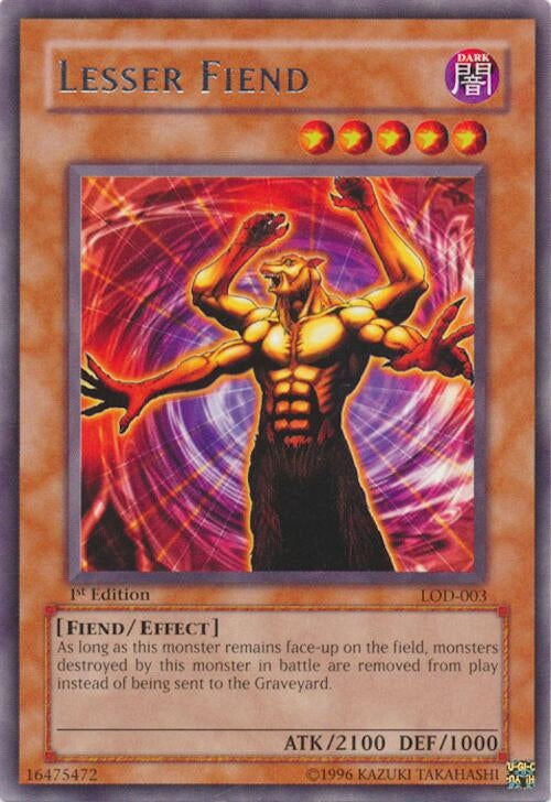 Image for Lesser Fiend (LOD-003) (Legacy of Darkness) - YuGiOh