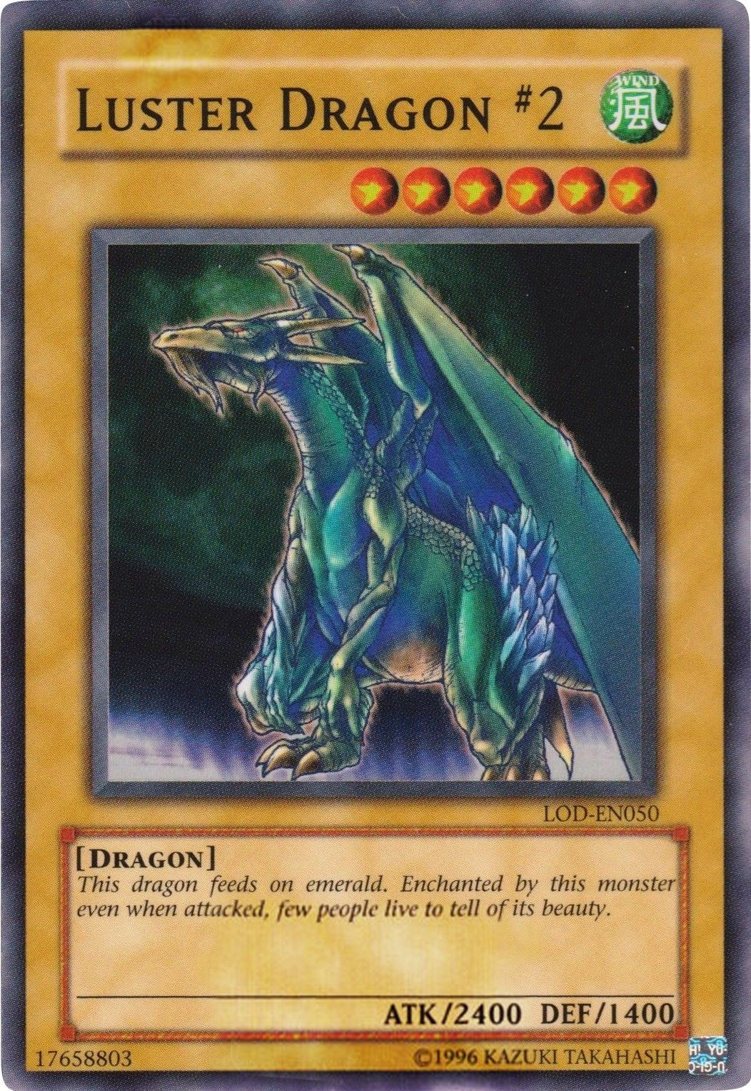 Image for Luster Dragon #2 (LOD-050) (Legacy of Darkness) - YuGiOh
