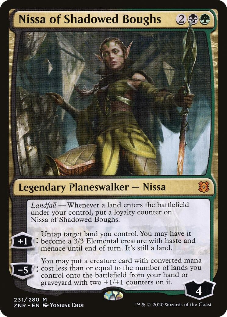 Image for Nissa of Shadowed Boughs (231) (Zendikar Rising) - Magic: The Gathering