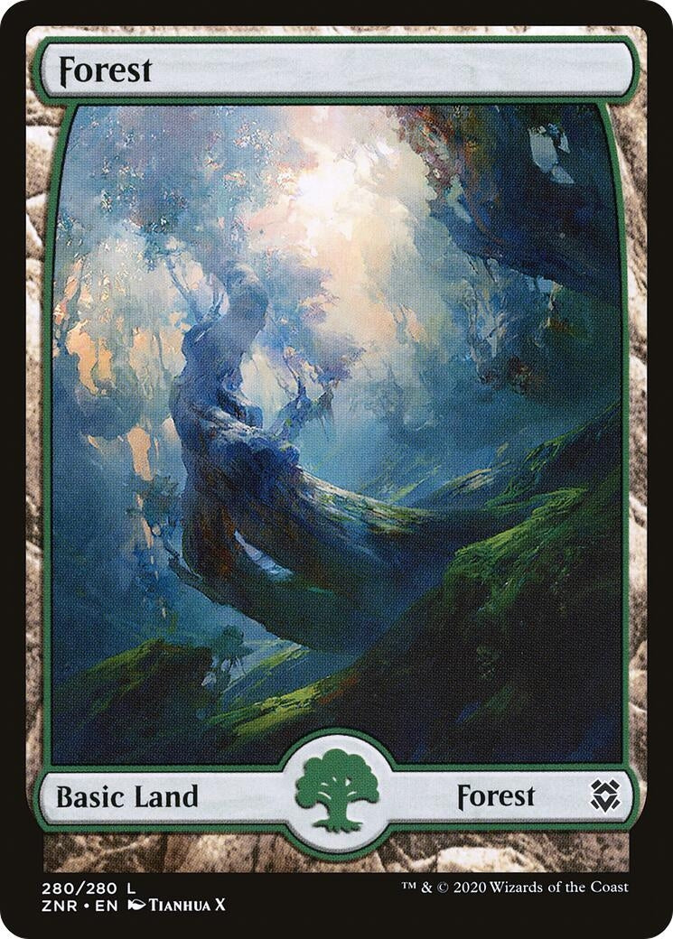 Forest (280) - Full Art (280) (Zendikar Rising)