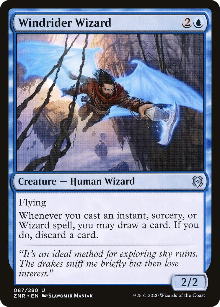 Image for Windrider Wizard (87) (Zendikar Rising) - Magic: The Gathering