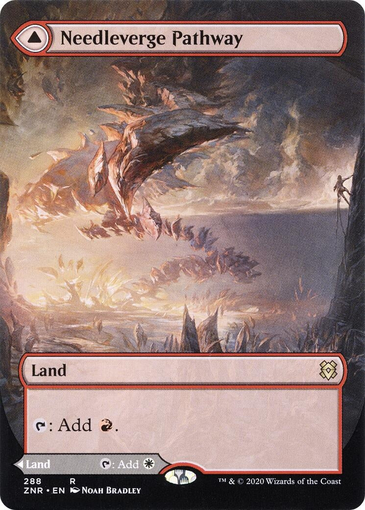 Needleverge Pathway (Borderless) (288) (Zendikar Rising)