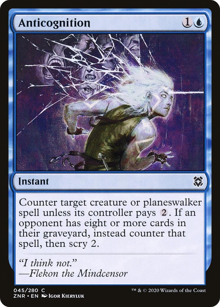 Image for Anticognition (45) (Zendikar Rising) - Magic: The Gathering
