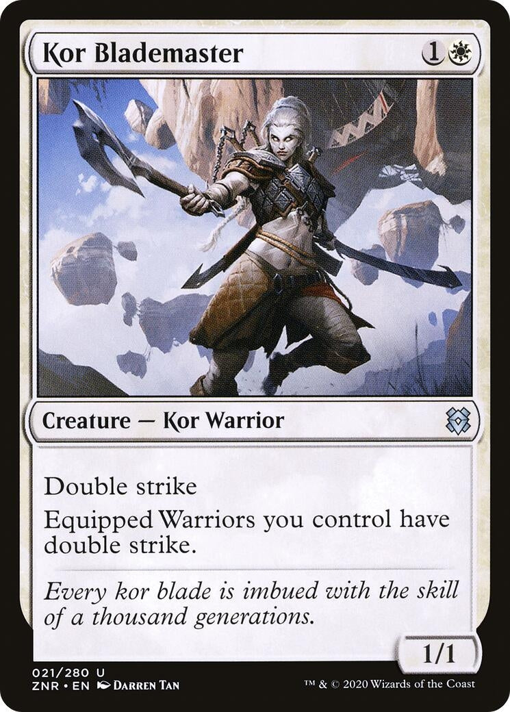 Image for Kor Blademaster (21) (Zendikar Rising) - Magic: The Gathering