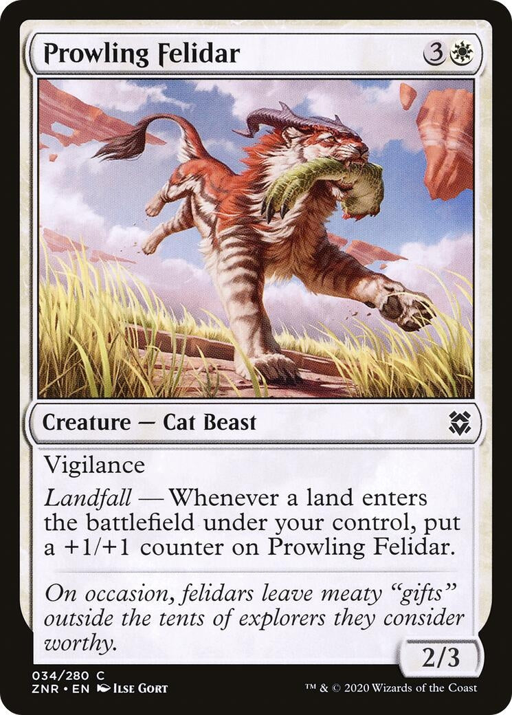 Image for Prowling Felidar (34) (Zendikar Rising) - Magic: The Gathering