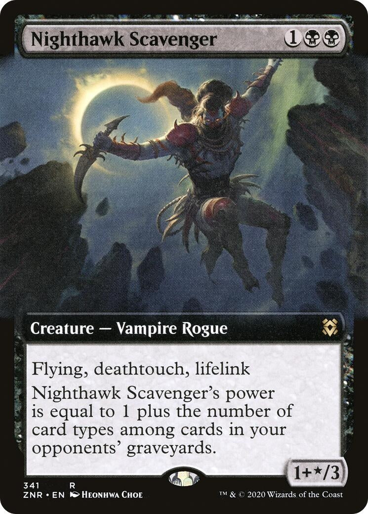 Image for Nighthawk Scavenger (Extended Art) (341) (Zendikar Rising) - Magic: The Gathering