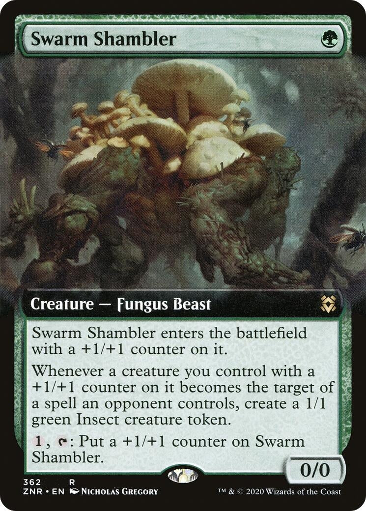 Image for Swarm Shambler (Extended Art) (362) (Zendikar Rising) - Magic: The Gathering