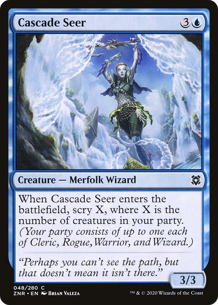 Image for Cascade Seer (48) (Zendikar Rising) - Magic: The Gathering