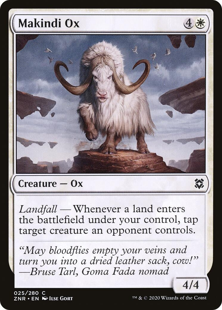 Image for Makindi Ox (25) (Zendikar Rising) - Magic: The Gathering