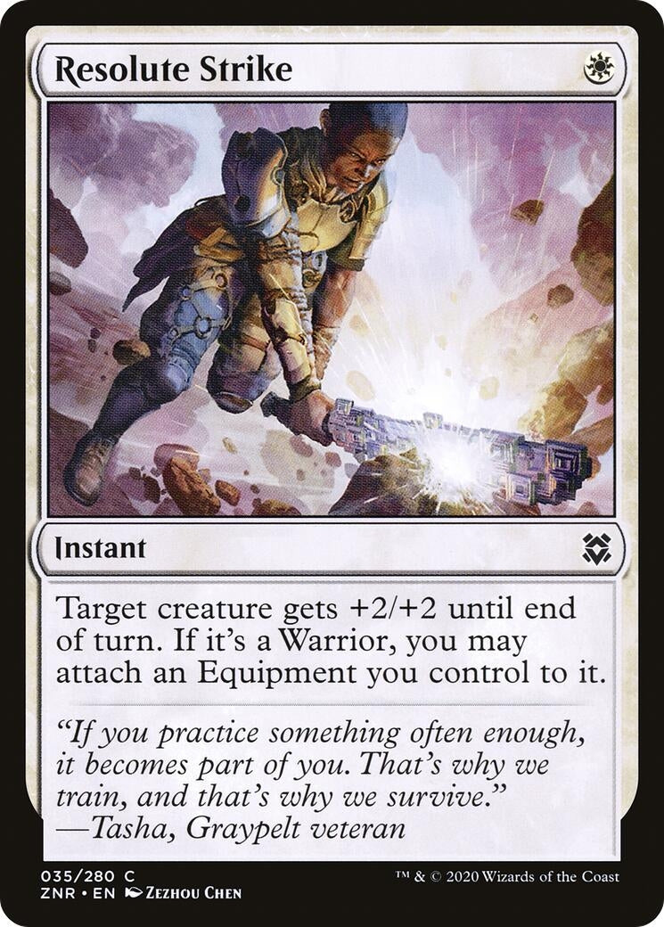 Image for Resolute Strike (35) (Zendikar Rising) - Magic: The Gathering