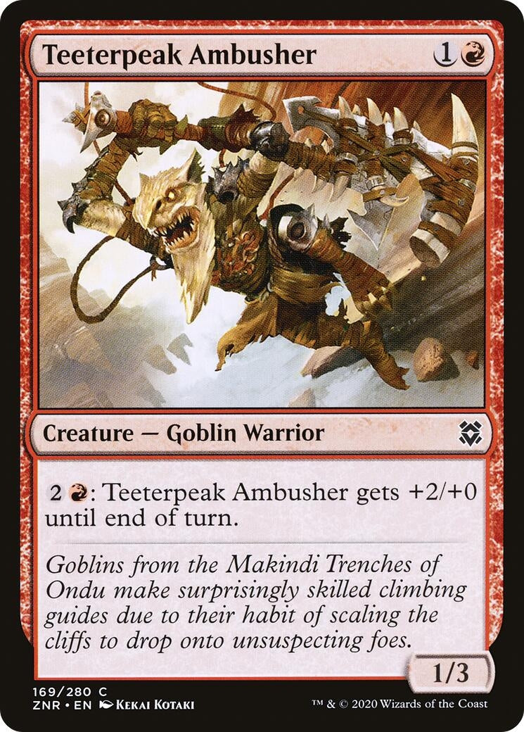Teeterpeak Ambusher (169) (Zendikar Rising)