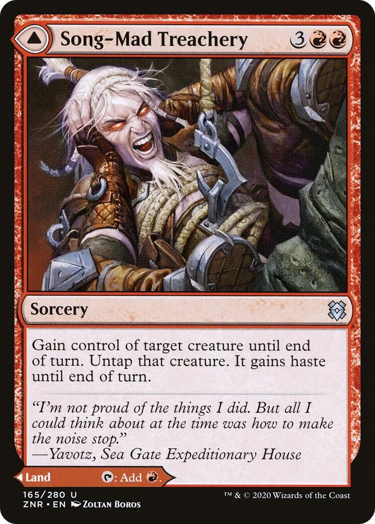 Image for Song-Mad Treachery (165) (Zendikar Rising) - Magic: The Gathering