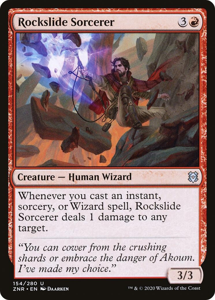 Image for Rockslide Sorcerer (154) (Zendikar Rising) - Magic: The Gathering