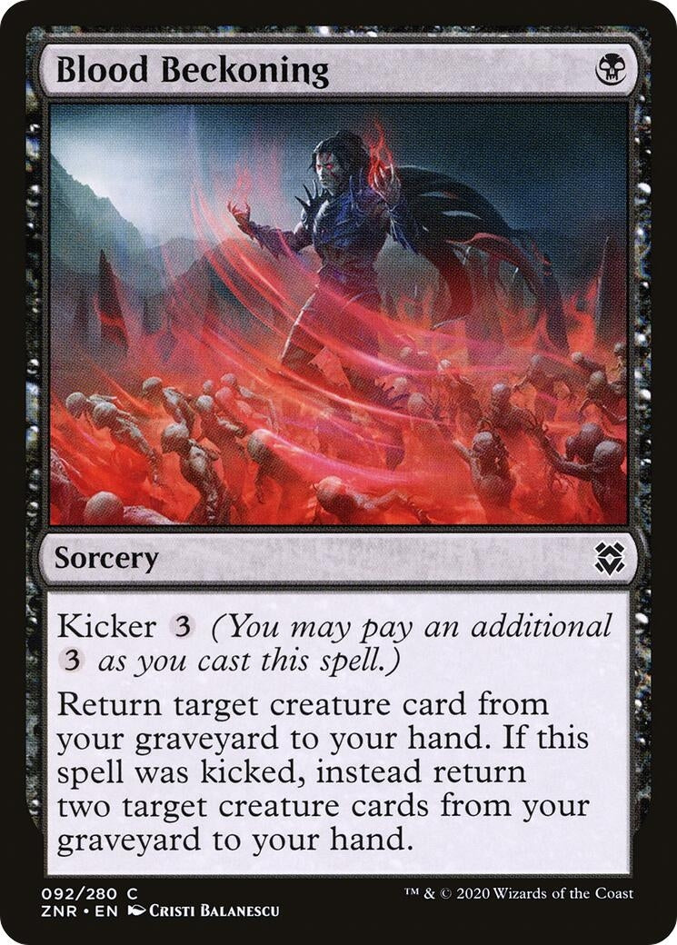 Image for Blood Beckoning (92) (Zendikar Rising) - Magic: The Gathering