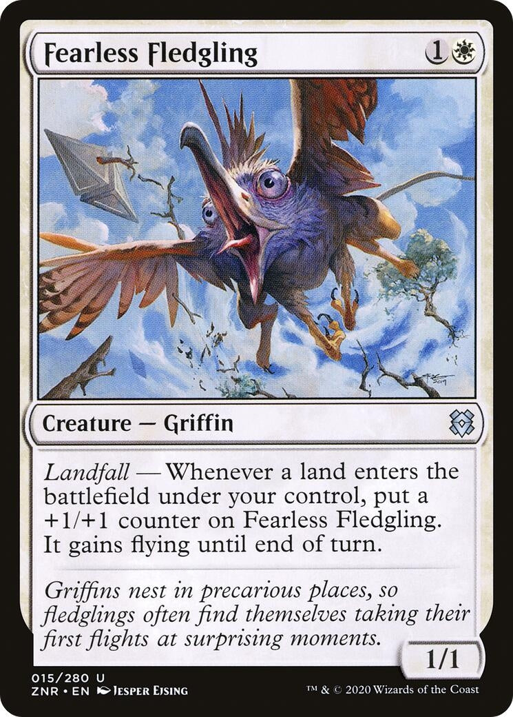 Image for Fearless Fledgling (15) (Zendikar Rising) - Magic: The Gathering