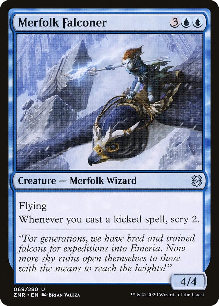 Image for Merfolk Falconer (69) (Zendikar Rising) - Magic: The Gathering