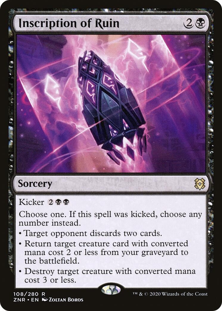 Image for Inscription of Ruin (108) (Zendikar Rising) - Magic: The Gathering