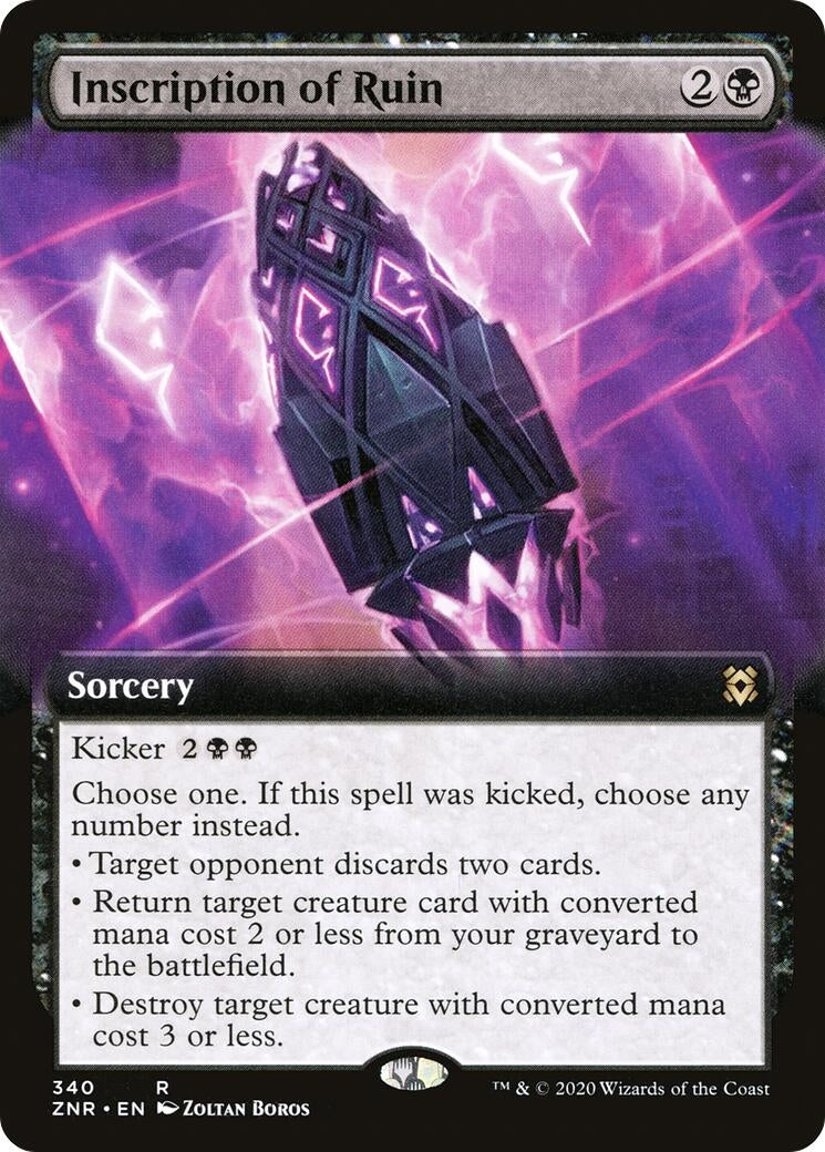 Image for Inscription of Ruin (Extended Art) (340) (Zendikar Rising) - Magic: The Gathering