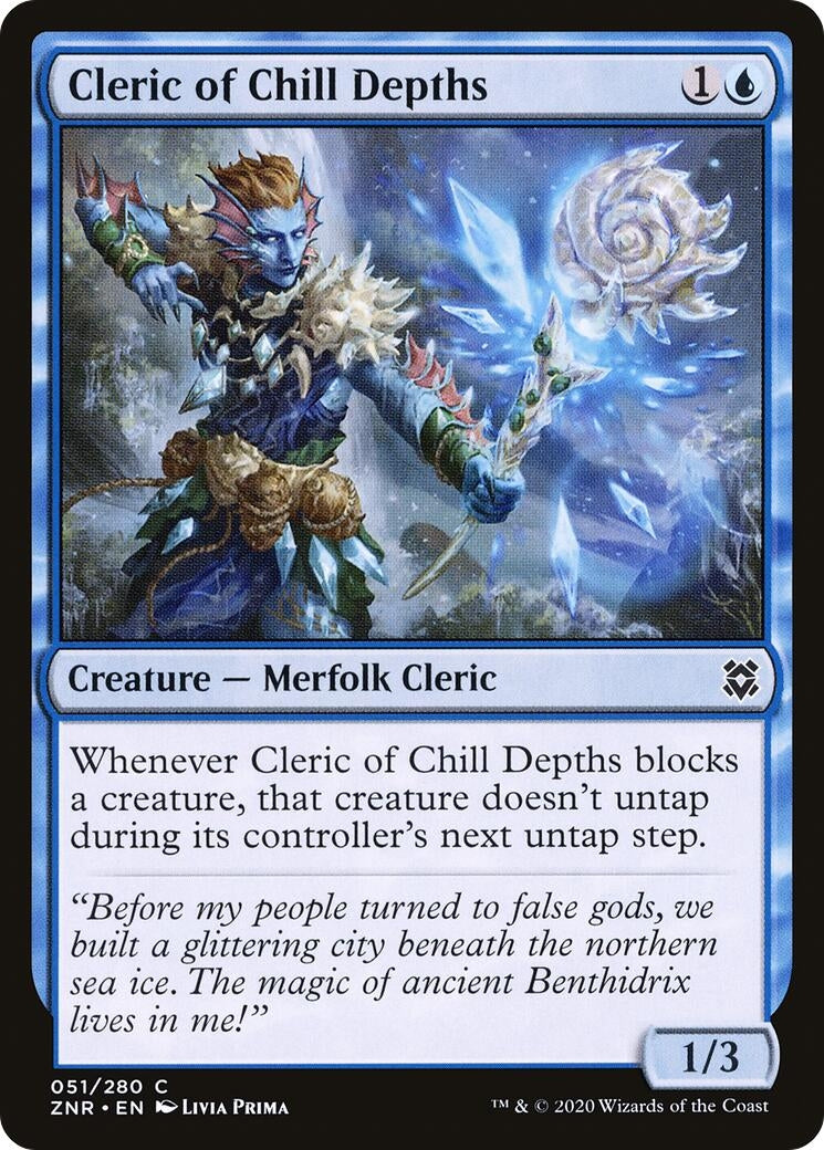 Image for Cleric of Chill Depths (51) (Zendikar Rising) - Magic: The Gathering