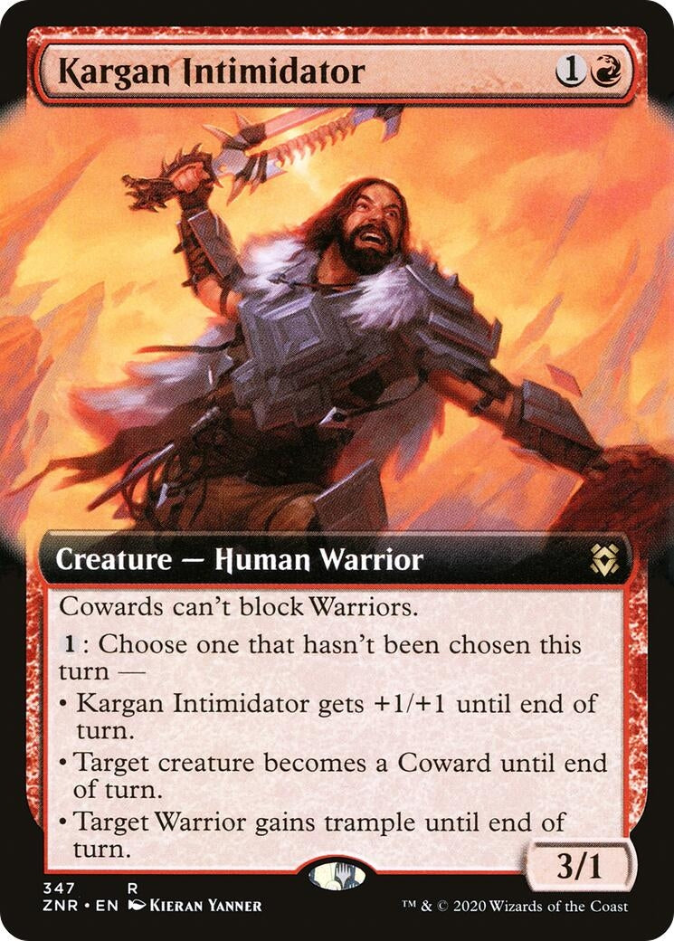 Image for Kargan Intimidator (Extended Art) (347) (Zendikar Rising) - Magic: The Gathering