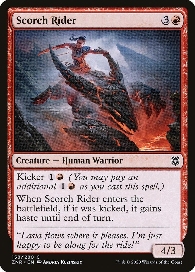 Image for Scorch Rider (158) (Zendikar Rising) - Magic: The Gathering