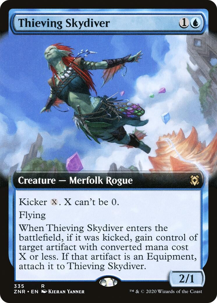 Thieving Skydiver (Extended Art) (335) (Zendikar Rising)