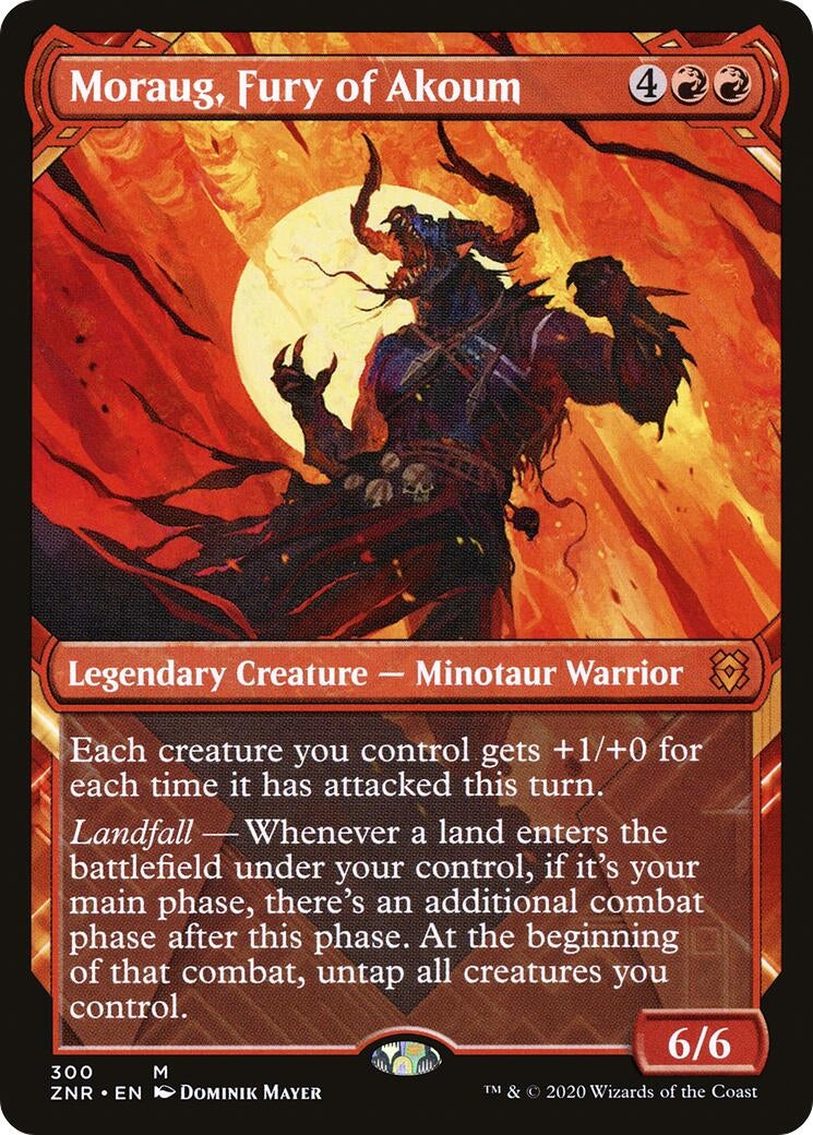 Moraug, Fury of Akoum (Showcase) (300) (Zendikar Rising)