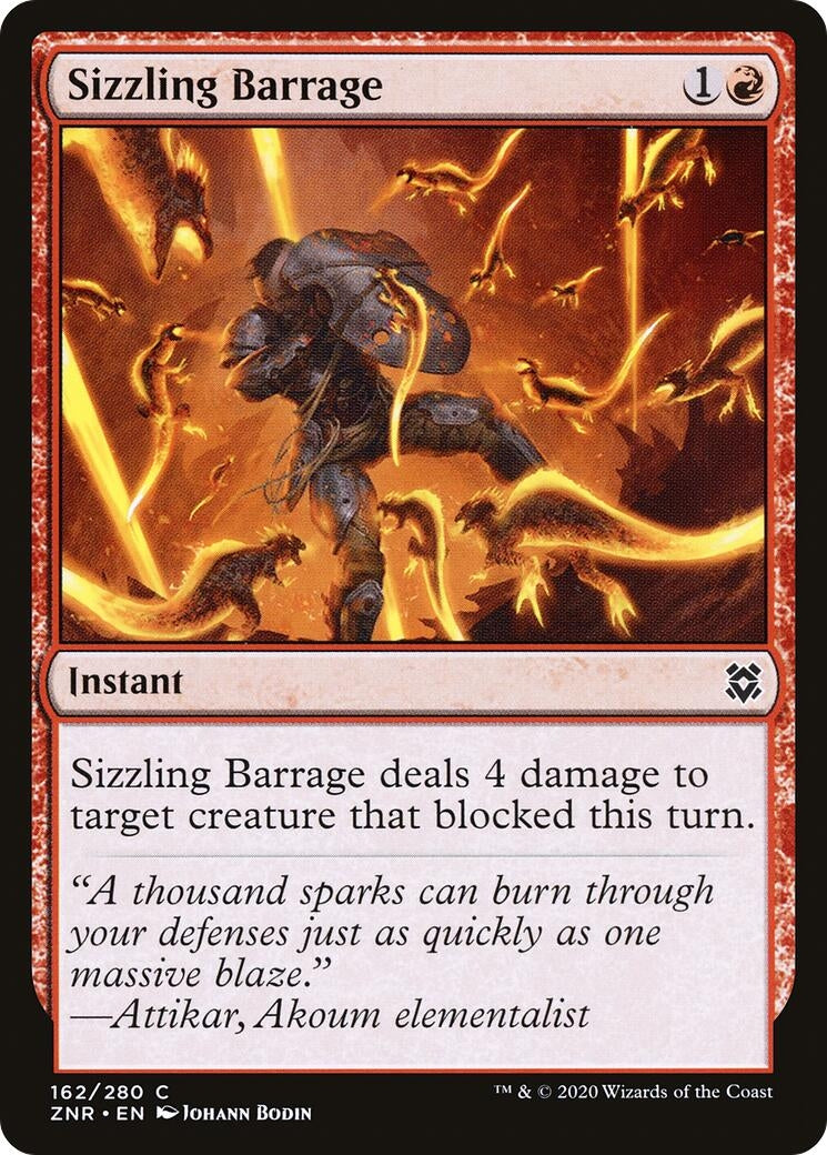 Sizzling Barrage (162) (Zendikar Rising)