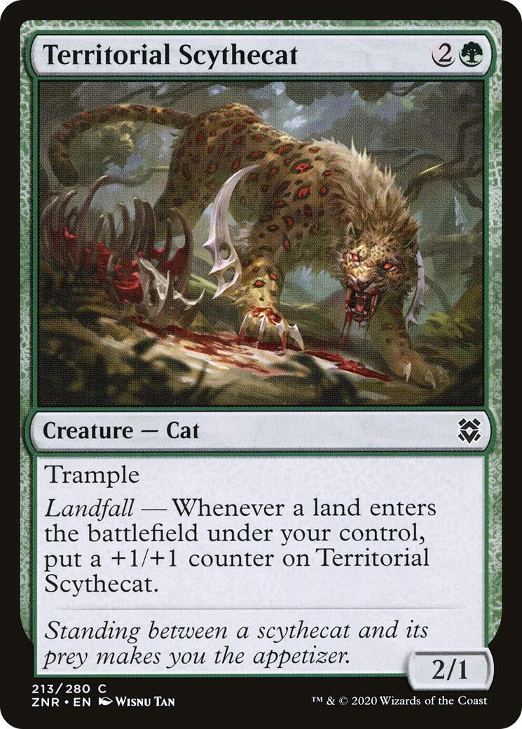 Territorial Scythecat (213) (Zendikar Rising)