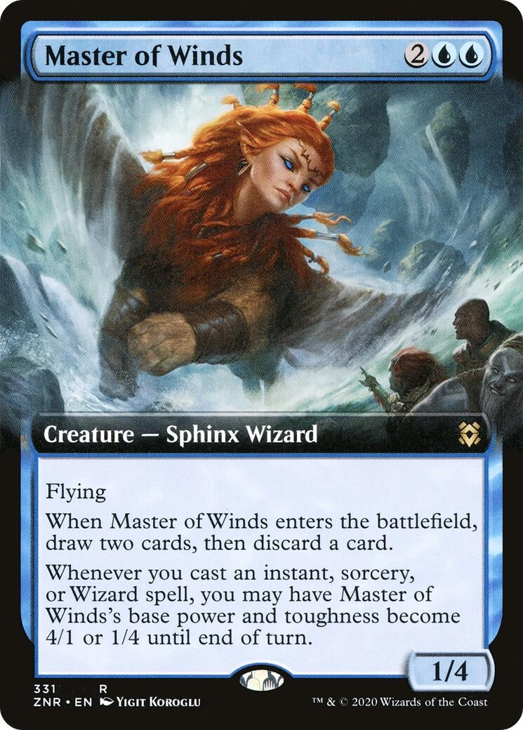 Image for Master of Winds (Extended Art) (331) (Zendikar Rising) - Magic: The Gathering