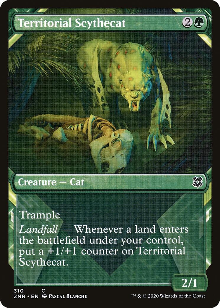 Territorial Scythecat (Showcase) (310) (Zendikar Rising)