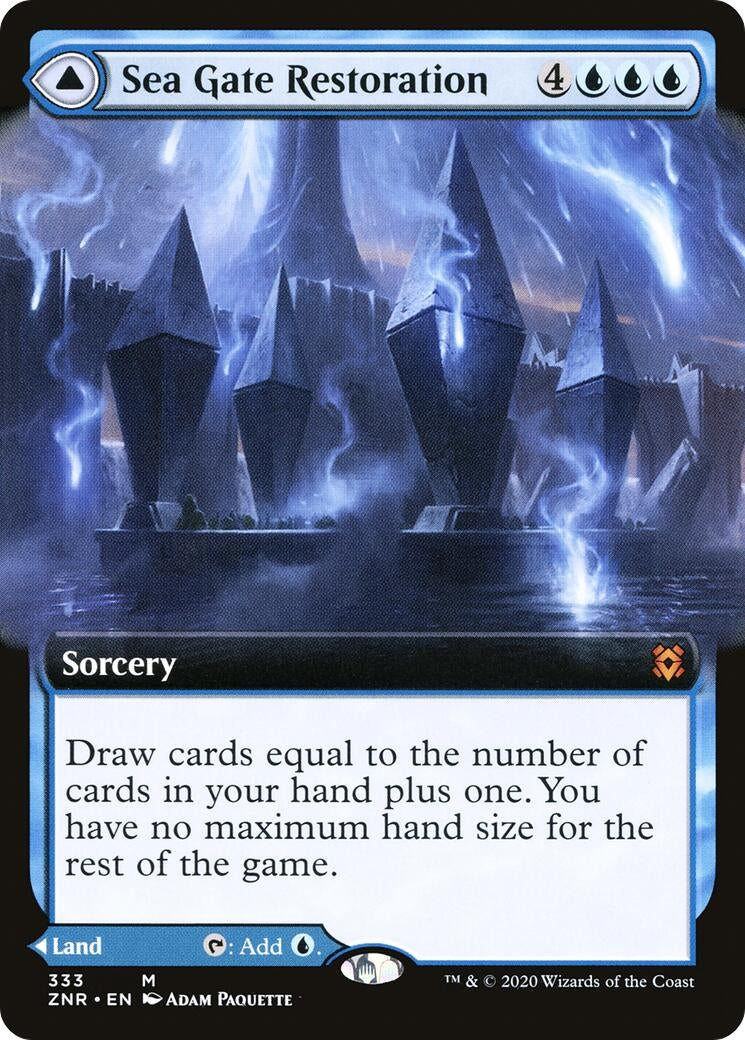 Image for Sea Gate Restoration (Extended Art) (333) (Zendikar Rising) - Magic: The Gathering