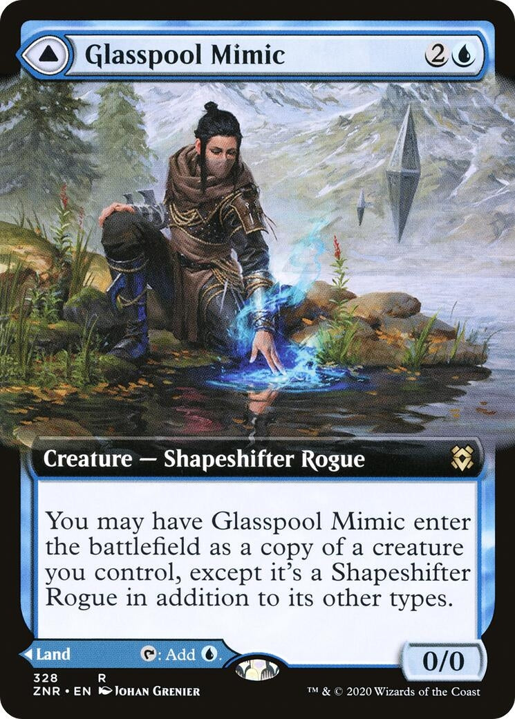 Image for Glasspool Mimic (Extended Art) (328) (Zendikar Rising) - Magic: The Gathering