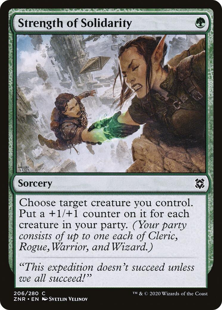 Image for Strength of Solidarity (206) (Zendikar Rising) - Magic: The Gathering
