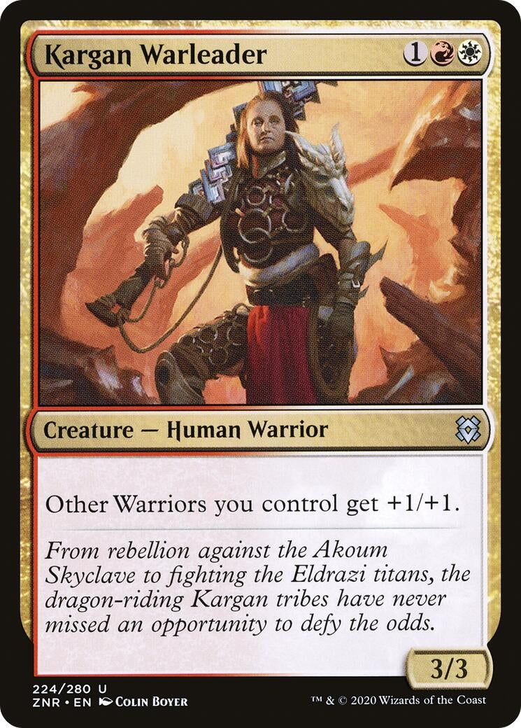 Image for Kargan Warleader (224) (Zendikar Rising) - Magic: The Gathering