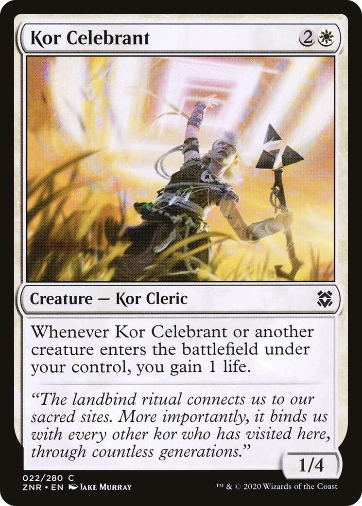 Image for Kor Celebrant (22) (Zendikar Rising) - Magic: The Gathering